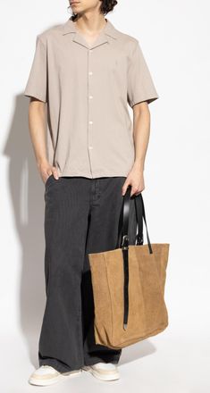 AllSaints Hudson Shirt, Mens, Beige