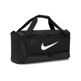 Nike Brasilia Swoosh Training 60L Duffeltas (Middernacht marine/zwart/wit)