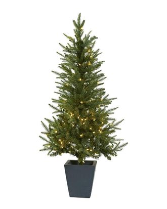 Nearly Natural 4.5ft Christmas Tree with Clear Lights