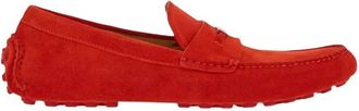 Ferragamo Red Grenoble Penny Driver, Size 6.5 EEE