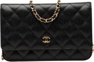 Chanel Pre-owned Wallet On Chain - Dames - Vintage Schoudertas - Zwart - ONE Size - Vintage