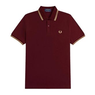 Fred Perry Hombre, Camisetas, Rojo, Talla: 2XS