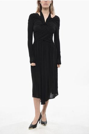 Isabel Marant Stretch Viscose Flared Dress VALENTINE size 40