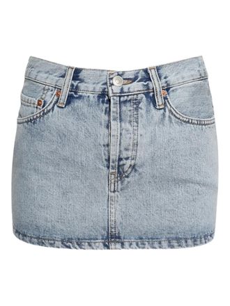 Wardrobe.NYC denim mini skirt - Blue