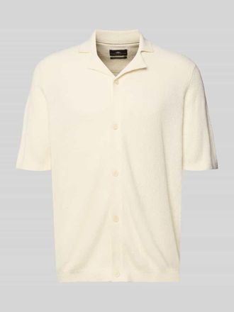Fynch-Hatton Fynch-Hatton Regular Fit Freizeithemd in Boucl&eacute;-Optik in Offwhite, Gr&ouml;&szlig;e 3XL