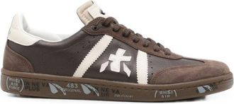 Premiata Brown Logo Bonnie Sneakers