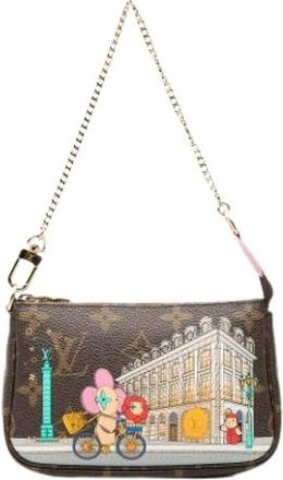 Louis Vuitton Pre-owned Mini Bags, female, Brown, Size: ONE SIZE Pre-owned Mini Pochette Accessoires