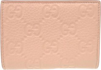 Gucci Pre-owned Wallets, female, Beige, Size: ONE SIZE Pre-owned Leather Wallet