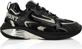 Plein Sport Lo-Top Sneakers Unisex in Black/lightgold at Nordstrom, Size 40