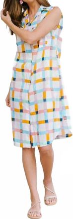 Sunshine Tienda Last Penny Shirt Dress In Rainbow