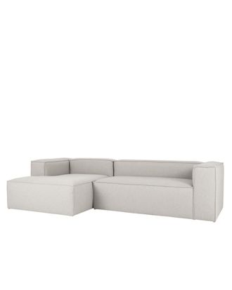 Deco Wood Sof&aacute; 4/5 plazas y chaise longue izquierdo color gris claro 300x175cm