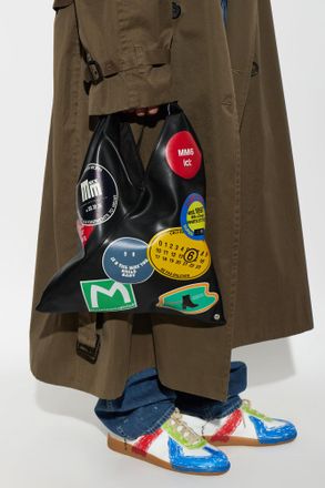 Maison Margiela Logo Bag, Womens, Black