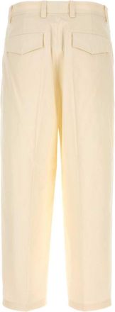 Jil Sander Mens Cotton Trousers Cream
