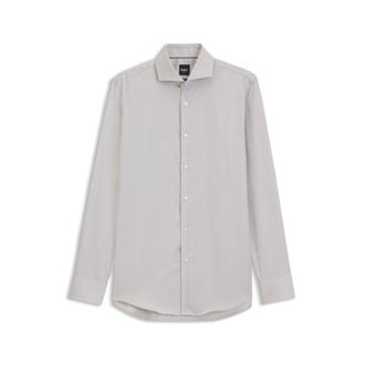 BOSS Slim-fit shirt in wrinkle-free cotton twill
