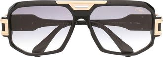 Cazal square-frame tinted sunglasses - men - Acetate - One Size - Black