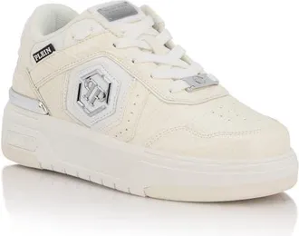 Philipp Plein Low-Top Sneakers Sk8R Plein Cocco Unisex in White at Nordstrom, Size 39