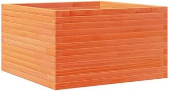 vidaXL Garden Planter Wax Brown 80x80x45.5 cm Solid Wood Pine Vidaxl