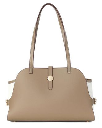 Tiffany & Fred Smooth Leather Dome-Shaped Shoulder Bag