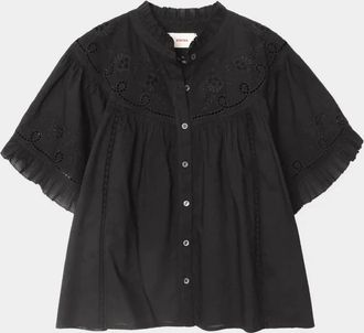 Xirena Womens Mae Shirt In Black