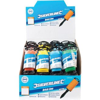 Silverline Espositore di fili di marcatura 24 pzi 100 m