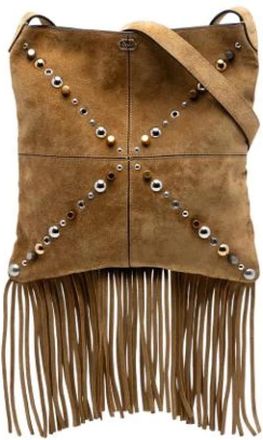 Valentino Pre-owned Nellcote Schoudertas - Dames - Vintage Schoudertas - Bruin - ONE Size - Su&egrave;de - Vintage