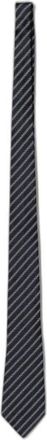 Ermenegildo Zegna Cravatta in Seta a Righe - - Accessories - unisex - Blu - ONE SIZE