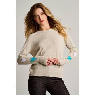 Lisa Todd Love Affairs Cotton Sweater in Almond at Nordstrom, Size X-Small