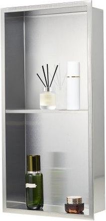 OEM Nicho De Ducha Empotrado 33x63,5x10,2 Cm Estante Divisor De Pared De Acero Inoxidable Organizador De Jab&oacute;n Y Champ&uacute; Con Marco Sellado Impermeable Dura