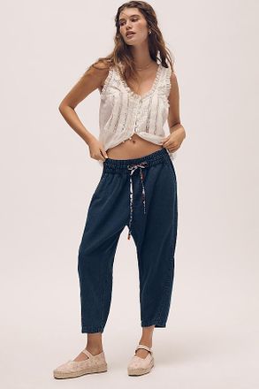 Pilcro Mid-Rise Cotton Harem Jeans