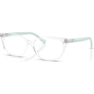 Tiffany & Co. 55mm Rectangle optical glasses in Transparent at Nordstrom