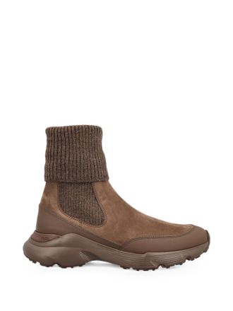 Tod's Tods Leren gebreide Chelsea-laarzen