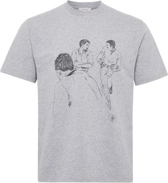 J.W.Anderson T-shirt con stampa - Grigio