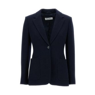 Max Mara Blazers, female, Blue, Size: 2XS Mxmutilita