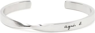 agn&egrave;s b. narrative couple bracelets - men - stainless steel - One Size - Silver