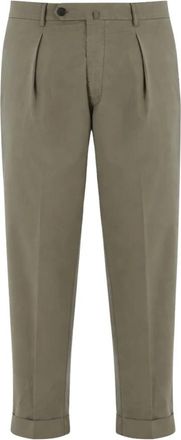 Berwich Retro-GD Broek - Heren - Chinos - Groen - M - Katoen - Broeken