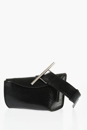 Alexander McQueen Asymmetric Hammered Leather Bag Alexander McQueen