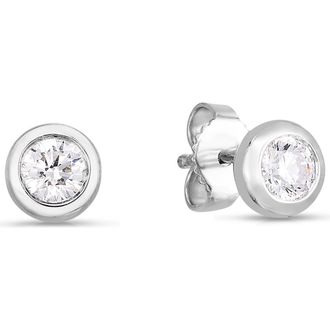 Roberto Coin Diamond Stud Earrings in Wg at Nordstrom
