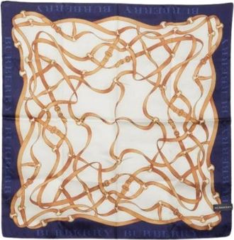 Burberry Pre-owned Scarf - Dames - Vintage Accessoires - Veelkleurig - ONE Size - Katoen - Vintage