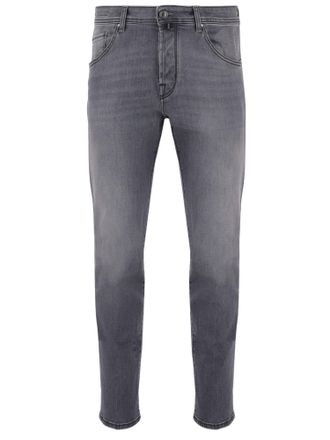 Jacob Cohen Gray Stretch Cotton Denim Jeans