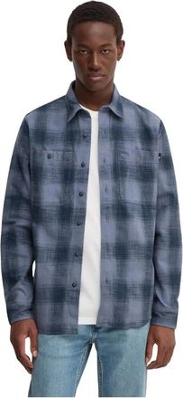 Timberland Ruitjes Flanellen Overhemd - Heren - Casual Overhemden - Blauw - S - Katoen - Overhemden