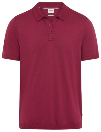 Brax Brax polo bordeaux normale fit 3 knopen
