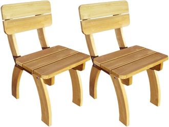 vidaXL Vidaxl - Sillas De Jard&iacute;n 2 Unidades Madera De Pino Impregnada