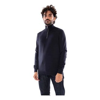 Only & Sons Only & Sons - Onsalex Reg 12 Half Zip Knit - Heren - Truien - Blauw - Maat: XL Katoen