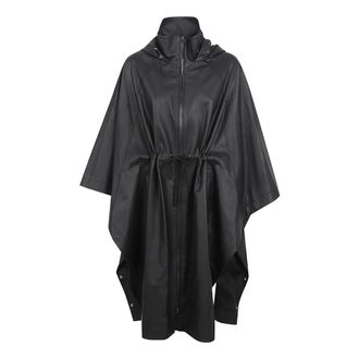 Yves Salomon Rain Jackets, female, Black, Size: S Cape 104cm Waterproof