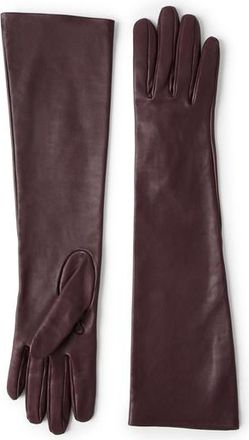 Brunello Cucinelli Long gloves in Burgundy at Nordstrom, Size Medium