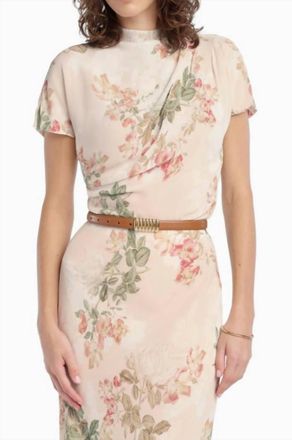 Favorite Daughter Graceful Top In Light Peach/ Rose