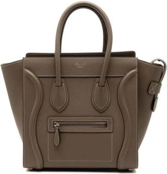 Celine Pre-owned Handbags, female, Gray, Size: ONE SIZE Pre-owned Vintage Handbag
