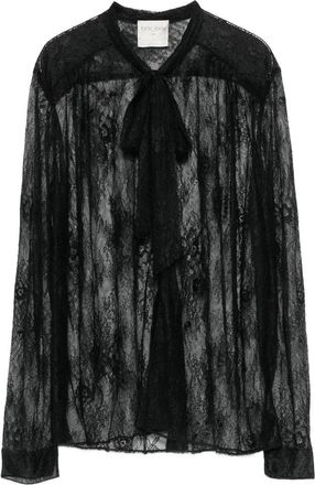 Forte_Forte Camicia Bow Ties Pizzo Chantilly