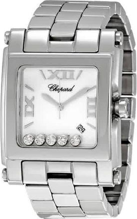 Chopard Happy Sport Square Diamond Ladies Watch 28/8467