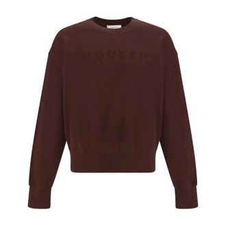 Alexander McQueen Sudadera Tonal Madder con Estampado de Logotipo - Sweatshirts & Hoodies - Hombre - Marr&oacute;n - M